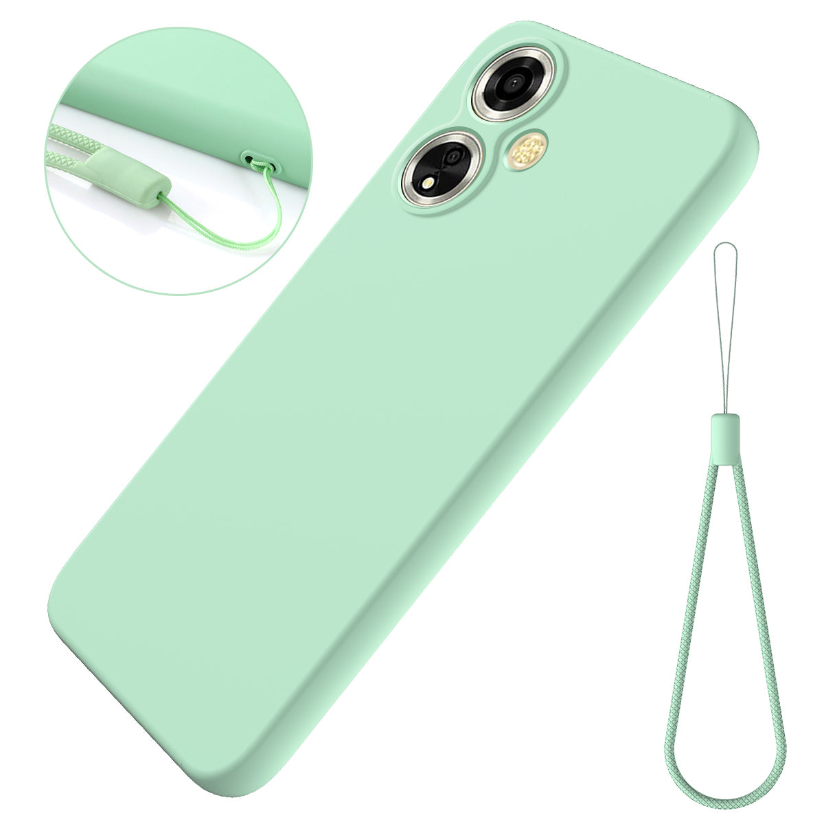For Oppo A59 5G / A2m 5G Cell Phone Case Soft Lining Liquid Silicone Anti-drop Cover For Oppo A59 5G / A2m 5G Cell Phone Case Soft Lining Liquid Silicone Anti-drop Cover